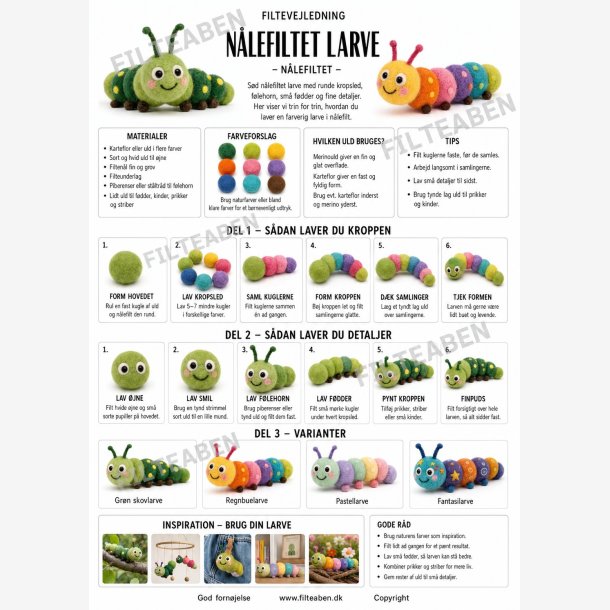 Larve n�lefilte opskrift