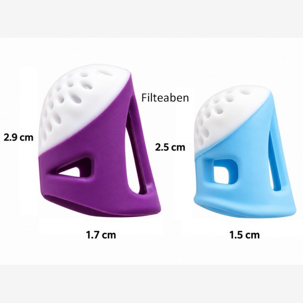Finger beskyttelse gummi 2 stk 