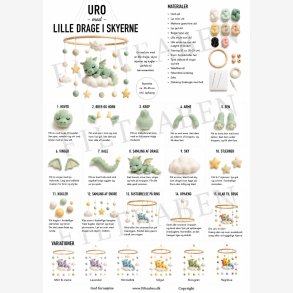 Lille drage i skyerne uro n�lefiltet opskrift
