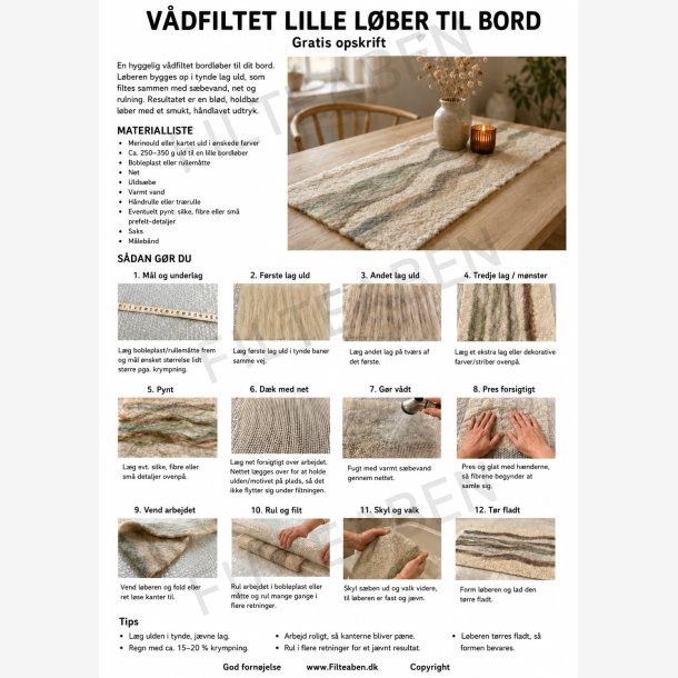 Lille l�ber til bord v�dfiltning