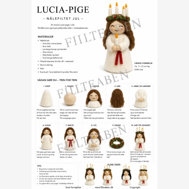 Lucia pige n�lefiltet opskrift