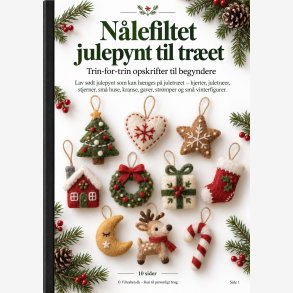 N�lefilt julepynt til tr�et h�fte 