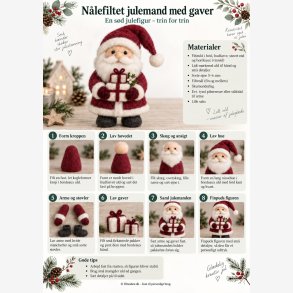 N�lefiltet julemand med gaver