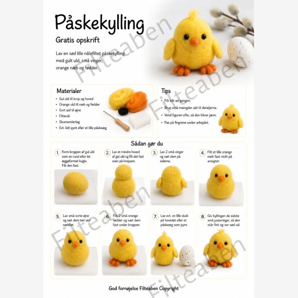 P�ske kylling n�lefilte opskrift