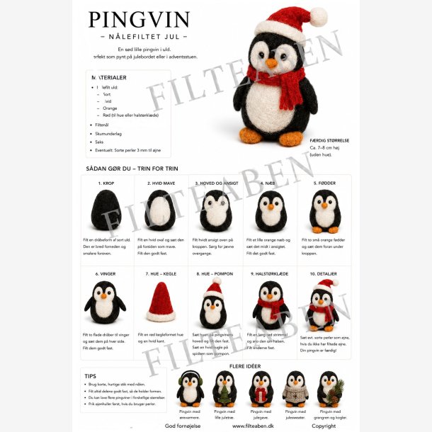Pingvin n�lefiltet opskrift