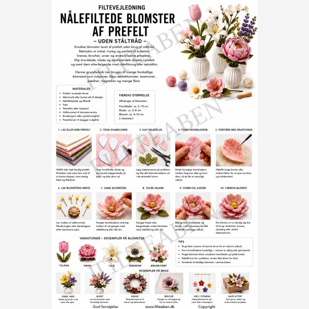 Prefelt blomstern�lefiltning