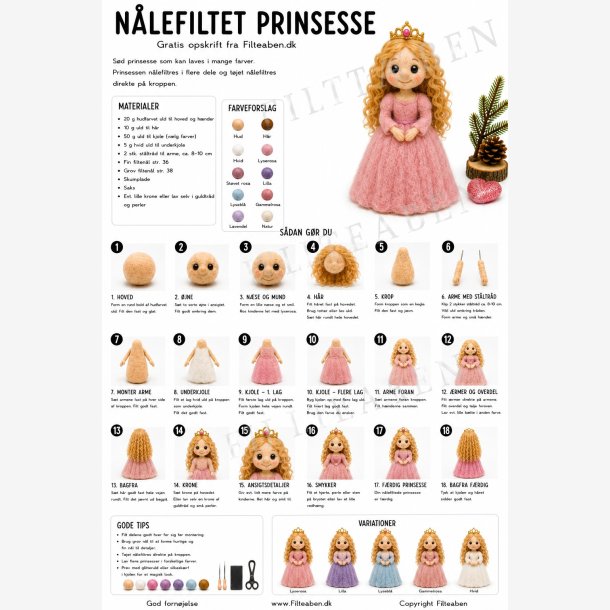 Prinsesse n�lefilte opskrift