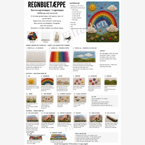Regnbue t�ppe v�dfiltet