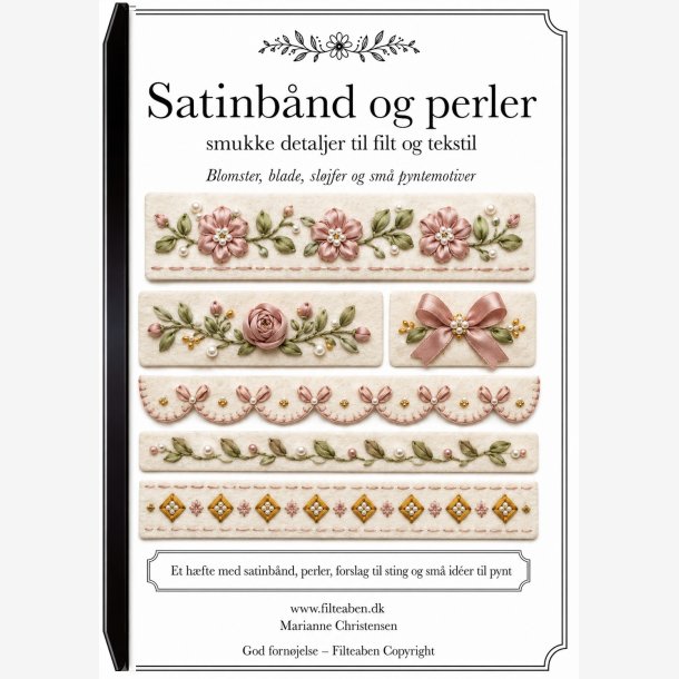 Satinb�nd og perler