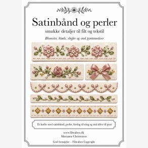 Satinb�nd og perler