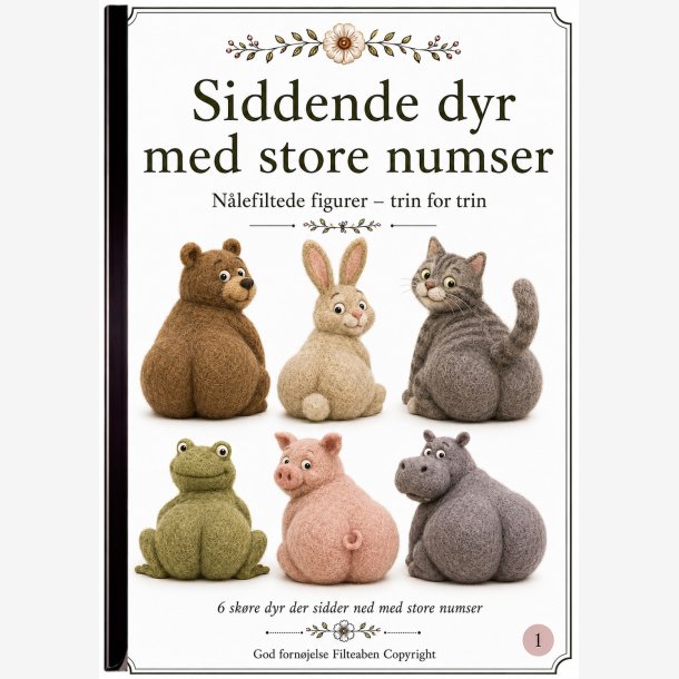 Siddende dyr med store numser n�lefiltning