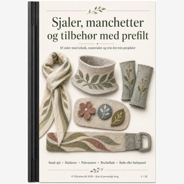Sjaler, manchetter og tilbeh�r med prefelt
