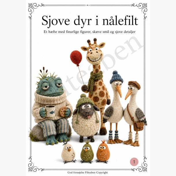 Sjove dyr i n�lefilt