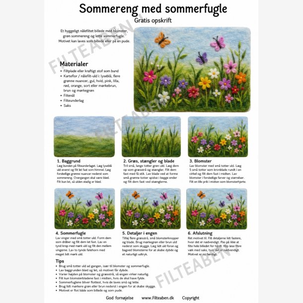 Sommereng med sommerfugle n�lefiltet