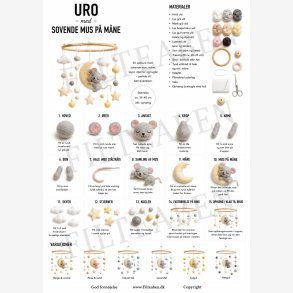 Sovende mus p� m�nen uro n�lefiltet opskrift