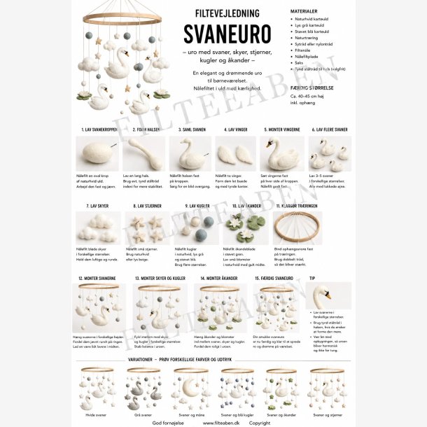 Svane uro n�lefiltet opskrift