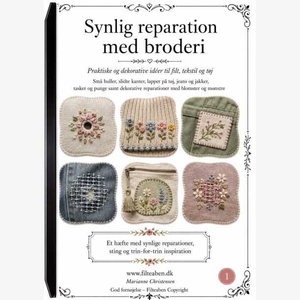 Synlig reparation med broderi 