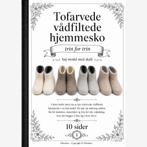 Tofarvede v�dfiltede hjemmesko