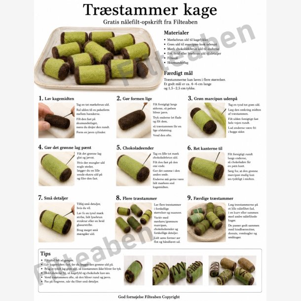 Tr�stammer kage n�lefilte opskrift