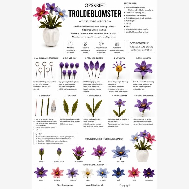Trolde blomster n�lefiltning