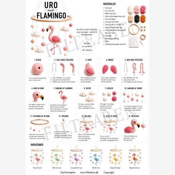 Flamingo uro n�lefiltet opskrift