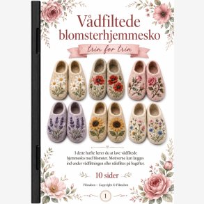 V�dfiltede blomsterhjemmesko