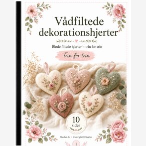 V�dfiltede dekorationshjerter