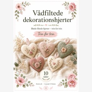 V�dfiltede dekorationshjerter