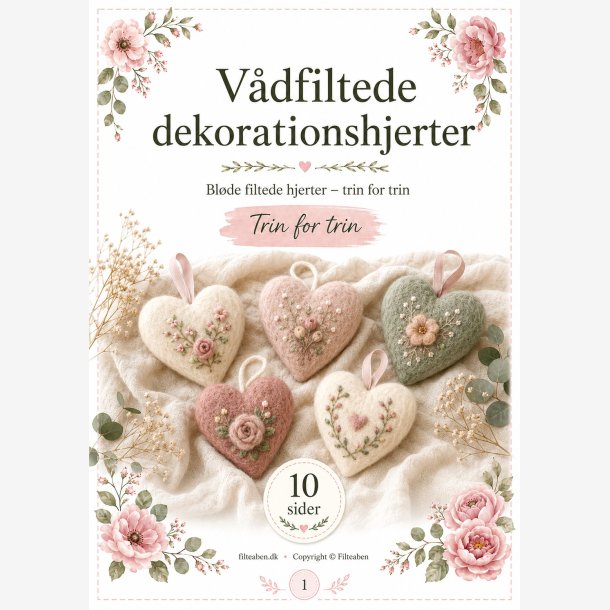 V�dfiltede dekorationshjerter