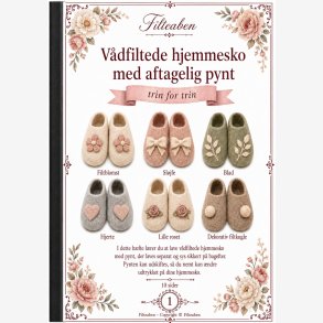V�dfiltede hjemmesko med aftagelig pynt