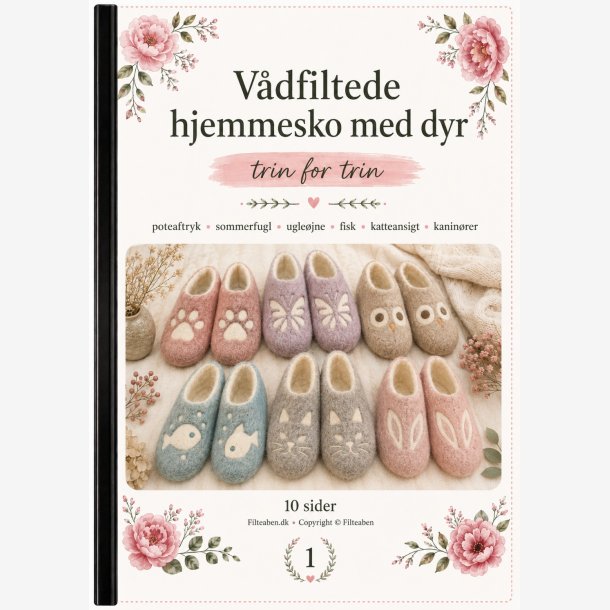 V�dfiltede hjemmesko med dyr 