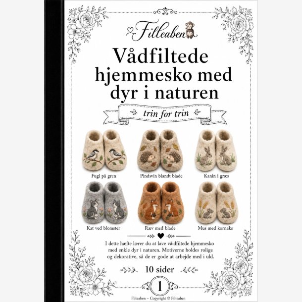 V�dfiltede hjemmesko med dyr i naturen