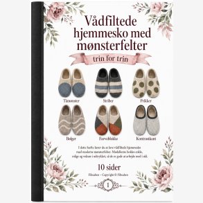 V�dfiltede hjemmesko med m�nsterfelter