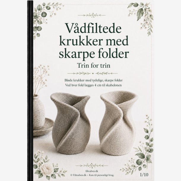 V�dfiltede krukker med skarpe folder