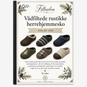 V�dfiltede rustikke herrehjemmesko 