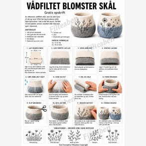 V�dfiltet blomstersk�l med broderi