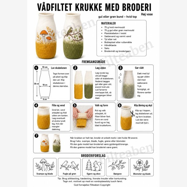 V�dfiltet krukke med broderi