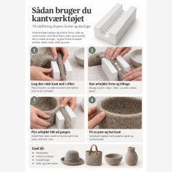 Kantv�rkt�j med rille � til p�ne kanter i v�dfiltning