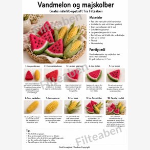 Vandmelon og majskolber n�lefilte opskrift