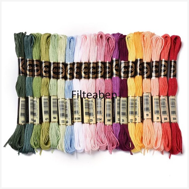 Blandet broderi 20 stk.