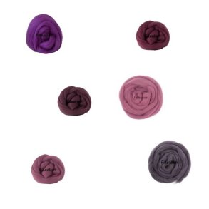 6 * 12,5 gr. Bordeaux Nuancer Merinould