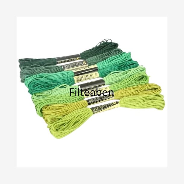 Gr�n broderi 8 stk