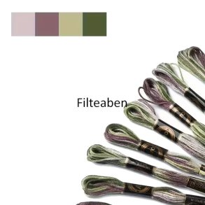 Pastel meleret broderigarn 8 mtr