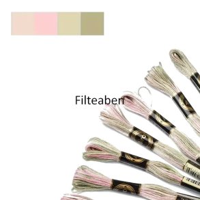 Lys pastel meleret broderigarn 8 mtr