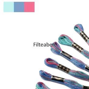 M�rk tivoli meleret broderigarn 8 mtr