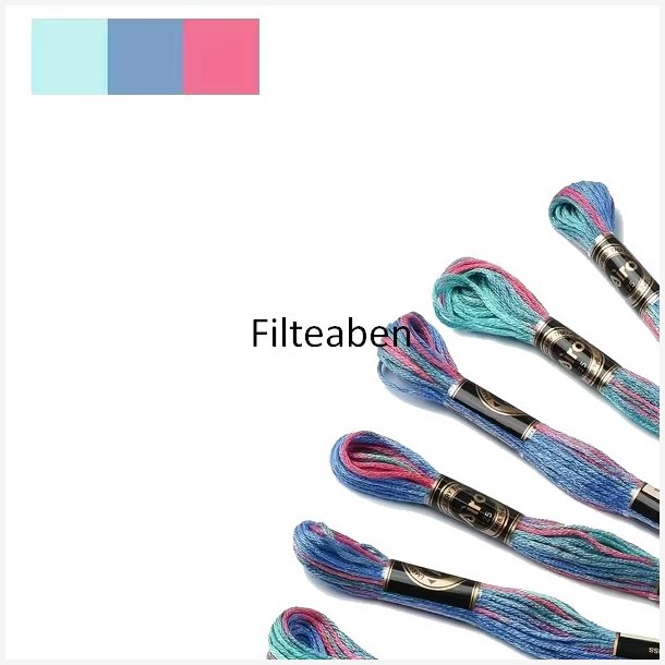 M�rk tivoli meleret broderigarn 8 mtr