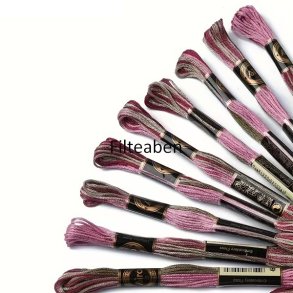 Bordeaux meleret broderigarn 8 mtr