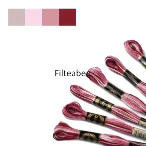 Bordeaux meleret broderigarn 8 mtr