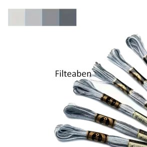 Gr� meleret broderigarn 8 mtr