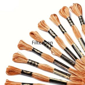 Karry meleret broderigarn 8 mtr